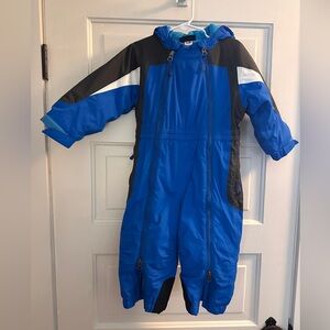 REI 2T Blue and Black Snowsuit with White Accents